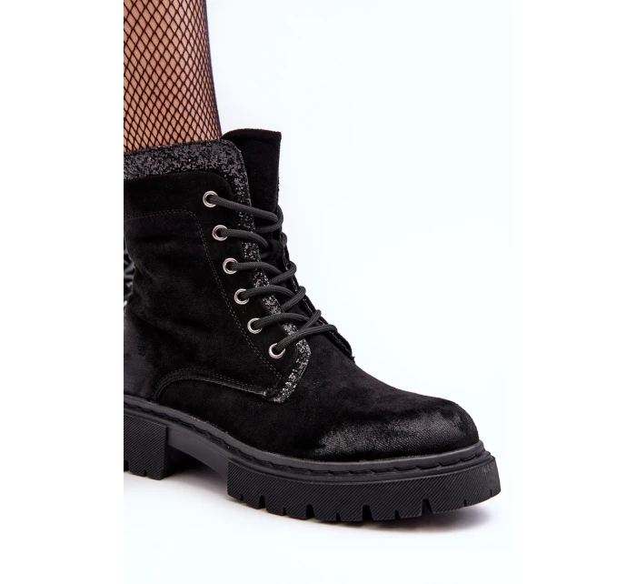 Dámské zdobené boty s zipem černé model 21640466 - Boto Dámské zdobené boty s zipem černé model 21640466 - Boto