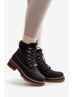 Zateplené dámské boty Big Star model 21669664 Černé - Big Star Shoes Zateplené dámské boty Big Star model 21669664 Černé - Big Star Shoes