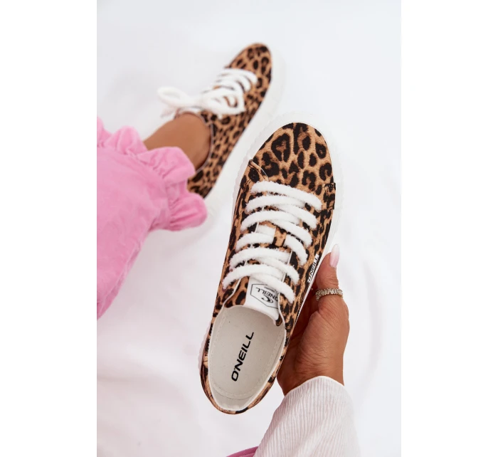 Dámské tenisky na platformě O`NEILL SPINNA C WOMEN LOW 90261009.92A Leopardí vzor
