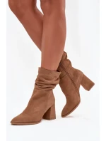 Boty na podpatku  model 220195 Step in style