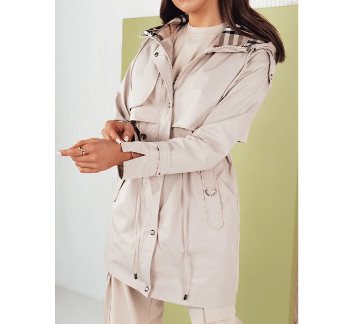 Dámská přechodná bunda parka šedá Dstreet model 21975178 - FashionStreet Dámská přechodná bunda parka šedá Dstreet model 21975178 - FashionStreet