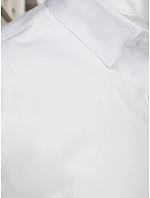 Pánská košile slim fit s krátkým rukávem, bílá, FashionStreet KX1090 Pánská košile slim fit s krátkým rukávem, bílá, FashionStreet KX1090