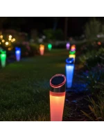 LAMPA SOLARA 4LED 2 BARVY 32,5CM