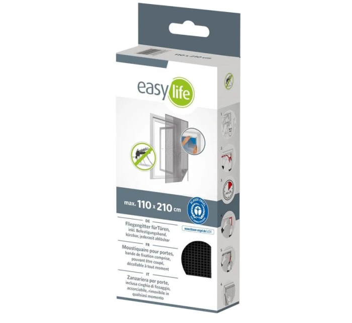 MOSKYTIÉRA NA DVEŘE 2X60X210 ČERNÁ MOSKYTIÉRA NA DVEŘE 2X60X210 ČERNÁ