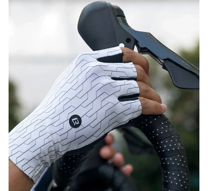 model 22083584 cyklistické rukavice velikost: L bíločerné - Rockbros