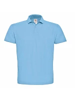 B&C ID.001 Piqué polo model 22421588 light blue B&C ID.001 Piqué polo model 22421588 light blue