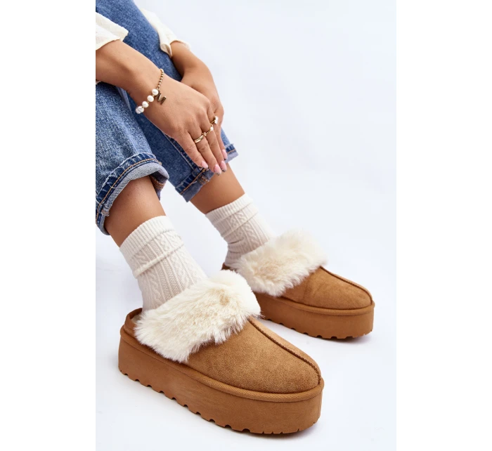 Dámské sněhule na tlusté podešvi Camel Starlyn