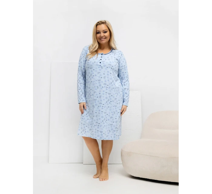 DU KN noční košile FP 604.10 světle modrá DU KN noční košile FP 604.10 světle modrá
