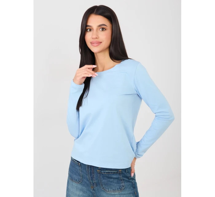 Bluzka RV BZ model 21889043 jasny niebieski - FPrice Bluzka RV BZ model 21889043 jasny niebieski - FPrice