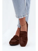 Dámské loafersy mokasíny s plochou podrážkou Roseline – tmavě hnědé Dámské loafersy mokasíny s plochou podrážkou Roseline – tmavě hnědé