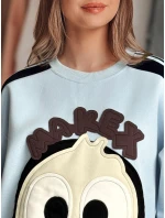 Dámská oversize mikina se  modrá Dstreet model 21989202 - FashionStreet