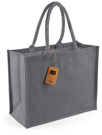 W 407 Jutová nákupní taška "Classic" graphite grey model 22518435 - Westford Mill W 407 Jutová nákupní taška "Classic" graphite grey model 22518435 - Westford Mill