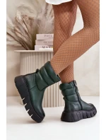 Dámské Kožené Boty Na Zip Zateplené  model 21669344 - Zazoo