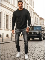 Pánské džínové kalhoty černé Dstreet UX3949