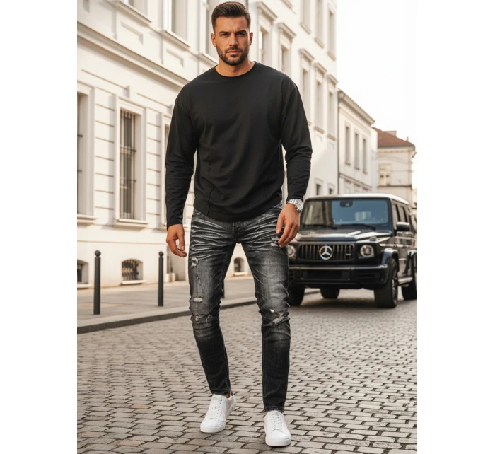 Pánské džínové kalhoty černé Dstreet UX3949