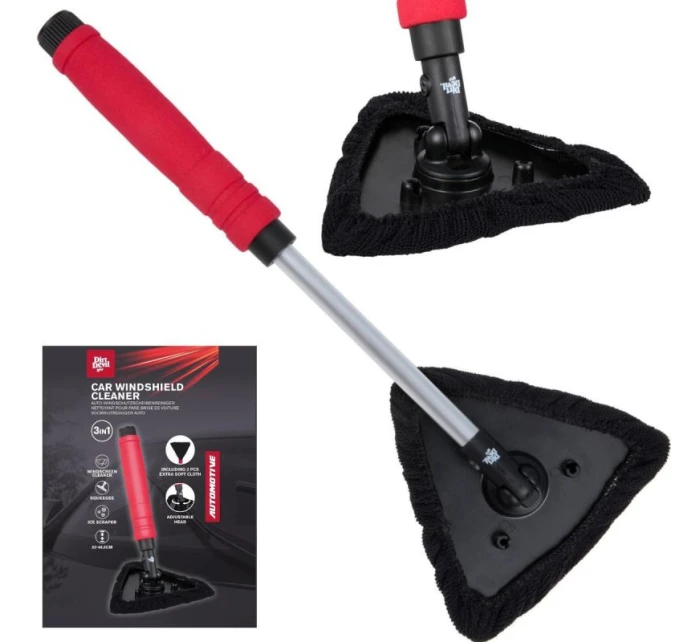 VODNÍ STĚRKA ŠKRABKA 3V1 S TELESKOPICKOU RUKOJETÍ ŠPÍNA ĎÁBEL