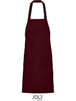 SOL'S Bio zástěra s laclem burgundy model 22519833 SOL'S Bio zástěra s laclem burgundy model 22519833