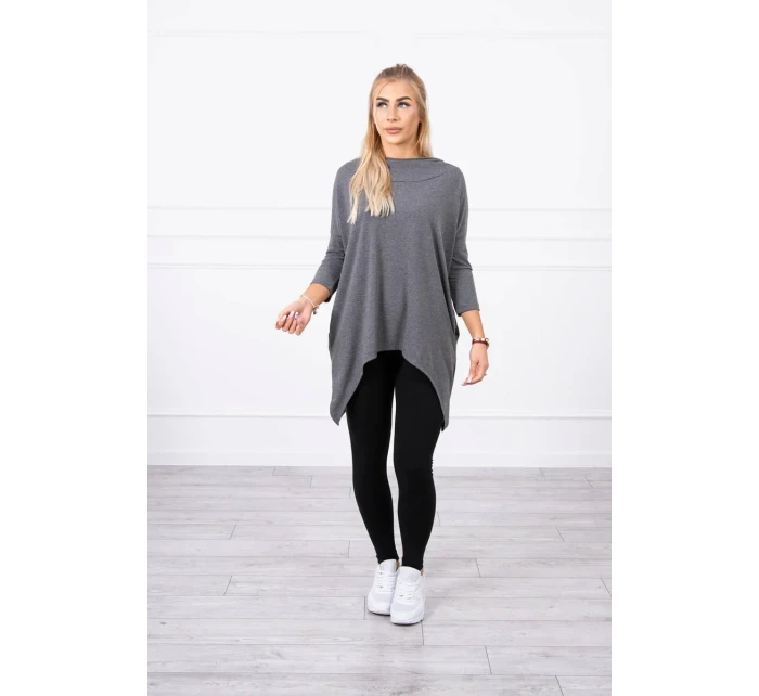 Mikina s potiskem kola graphite melange Mikina s potiskem kola graphite melange