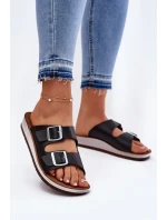 Dámské Sandały S Přezkami model 21697994 Černé - Inblu Dámské Sandały S Přezkami model 21697994 Černé - Inblu