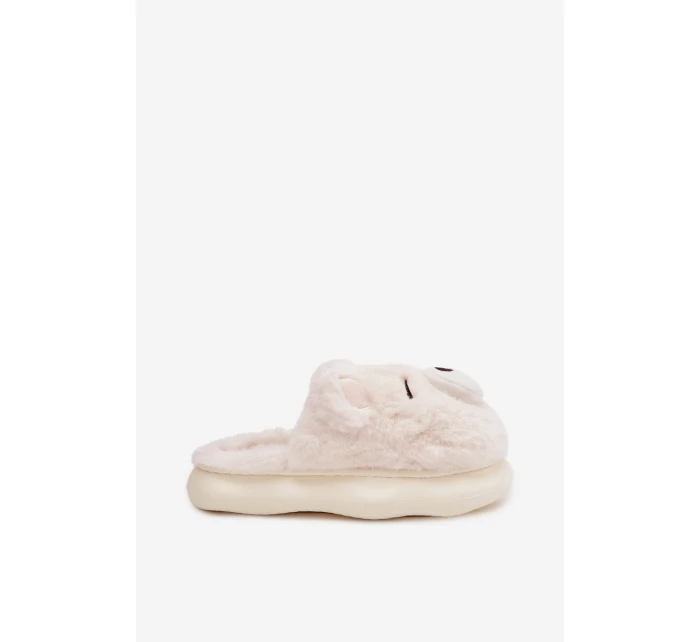 Kožešinové pantofle s motivem bílé model 21772446 - Boto Kožešinové pantofle s motivem bílé model 21772446 - Boto