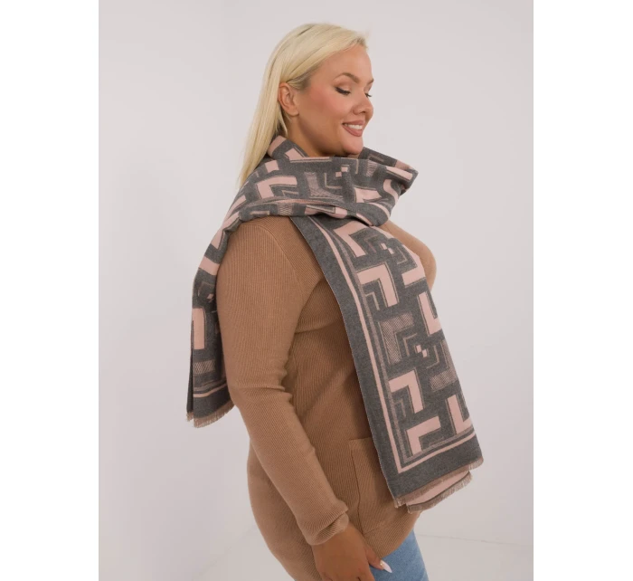 Szalik AT SZ model 20473672 szaro różowy - FPrice