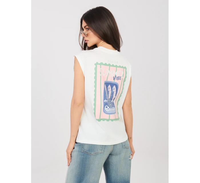 T shirt D12022M02769B biały T shirt D12022M02769B biały