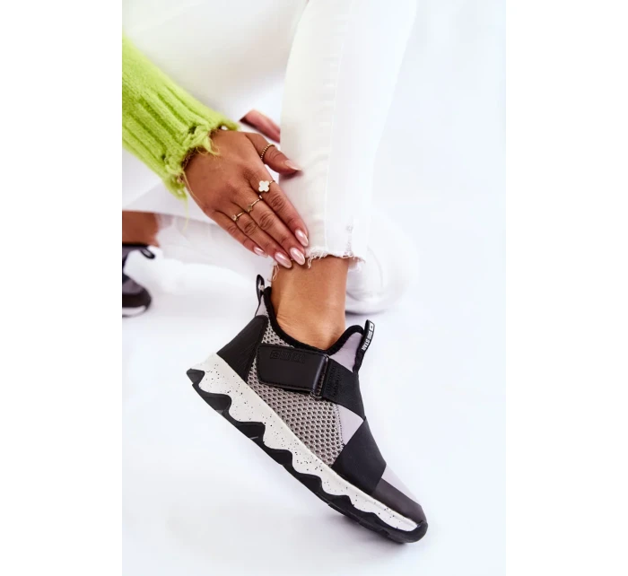 Dámské tenisky Big Star KK274546 Šedo-Černé Dámské tenisky Big Star KK274546 Šedo-Černé