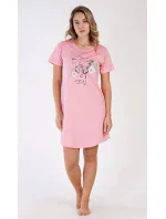 Dámská noční košile s krátkým rukávem Butterfly