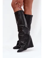 Kozačky na podpatku  model 216991 Step in style