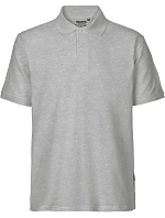 O Pánské piqué polo z bio bavlny sport grey model 22503660 - Neutral