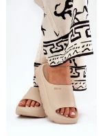 Dámské Pěnové Pantofle Na Platformě Big Star model 21686451 Béžové - Big Star Shoes Dámské Pěnové Pantofle Na Platformě Big Star model 21686451 Béžové - Big Star Shoes