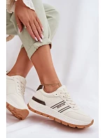 Dámské tenisky na platformě Big Star model 22042715 HiPoly System Béžové - Big Star Shoes