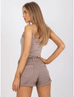 Šortky D63990Z62190K světle hnědé