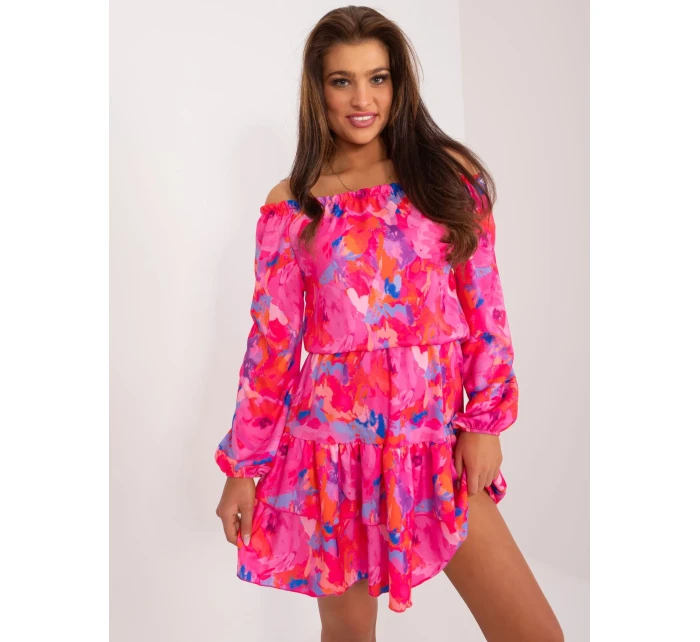 WN SK 8282 šaty.32 tmavě růžová