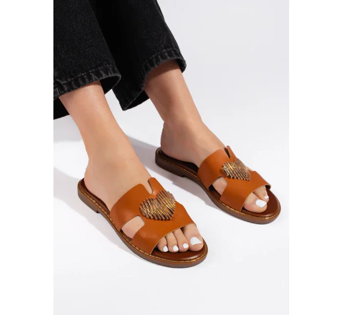 Praktické nazouváky dámské na plochém podpatku Praktické nazouváky dámské na plochém podpatku