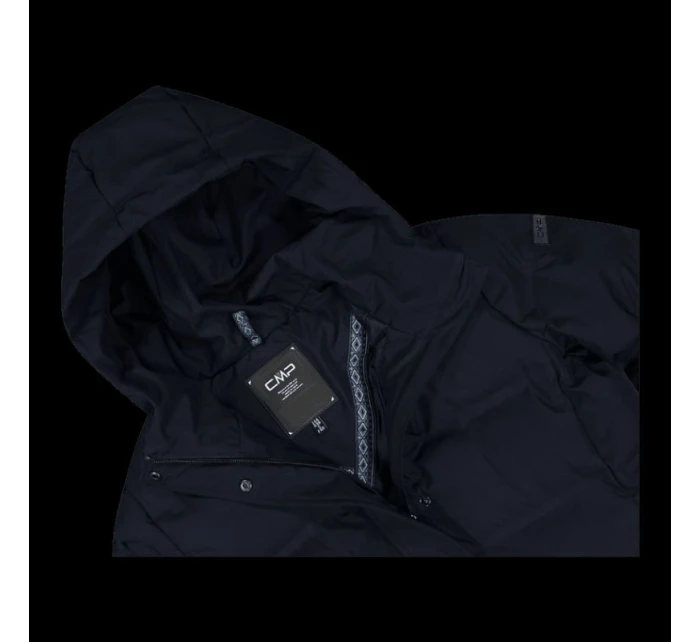 Dámský zimní kabát s kapucí CMP zateplená nepromokavá bunda černá (34K0096/N950)