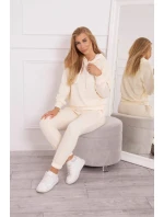 Tepláková souprava s kapucí ecru Tepláková souprava s kapucí ecru