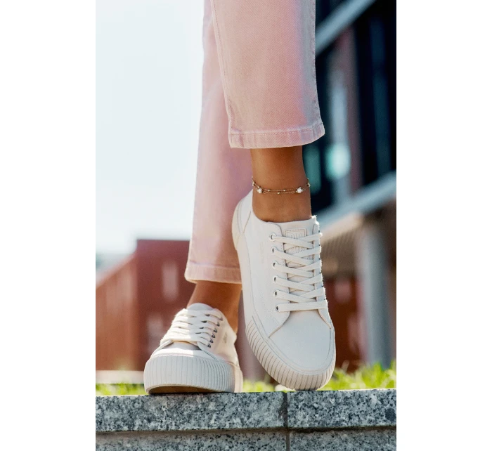 Dámské Textilní Tenisky Big Star model 21693225 Béžové - Big Star Shoes Dámské Textilní Tenisky Big Star model 21693225 Béžové - Big Star Shoes