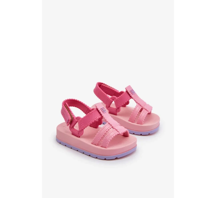 Dětské vonné sandály na suchý zip ZAXY Růžové