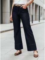 Dámské džínové kalhoty s širokými nohavicemi navy blue Dstreet model 21987949 - FashionStreet Dámské džínové kalhoty s širokými nohavicemi navy blue Dstreet model 21987949 - FashionStreet