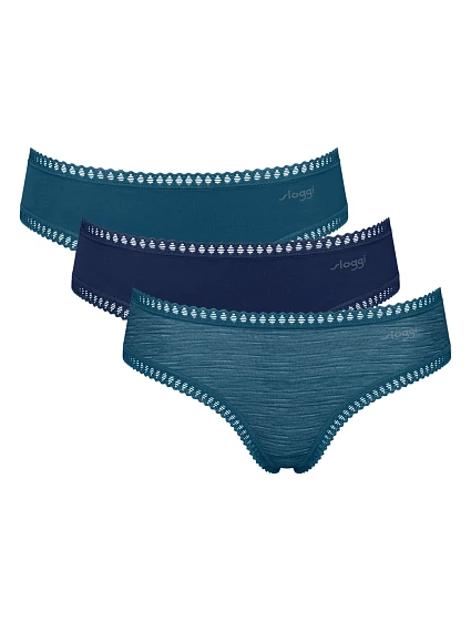 Dámské kalhotky GO Crush Hipster C3P - Turquoise - tyrkys M024 - SLOGGI Dámské kalhotky GO Crush Hipster C3P - Turquoise - tyrkys M024 - SLOGGI