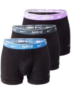 Pánské boxerky Nike Dri-Fit Trunk 3PK v černé barvě pánské