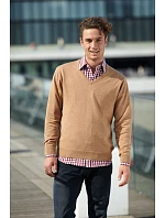 JN Pánský svetr s výstřihem do V 02.0 grey heather model 22487917 - Daiber