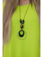 Oversized halenka s přívěskem kiwi
