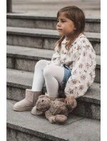 Dětské Teplé Sněhule Semišové Světle béžové model 21597585 - Boto Dětské Teplé Sněhule Semišové Světle béžové model 21597585 - Boto