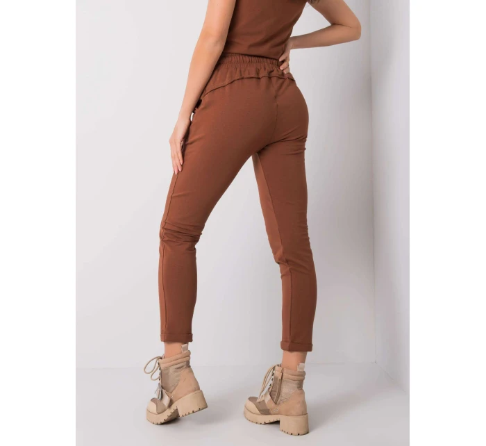 Tepláky RV DR 3589.07X tmavě hnědá