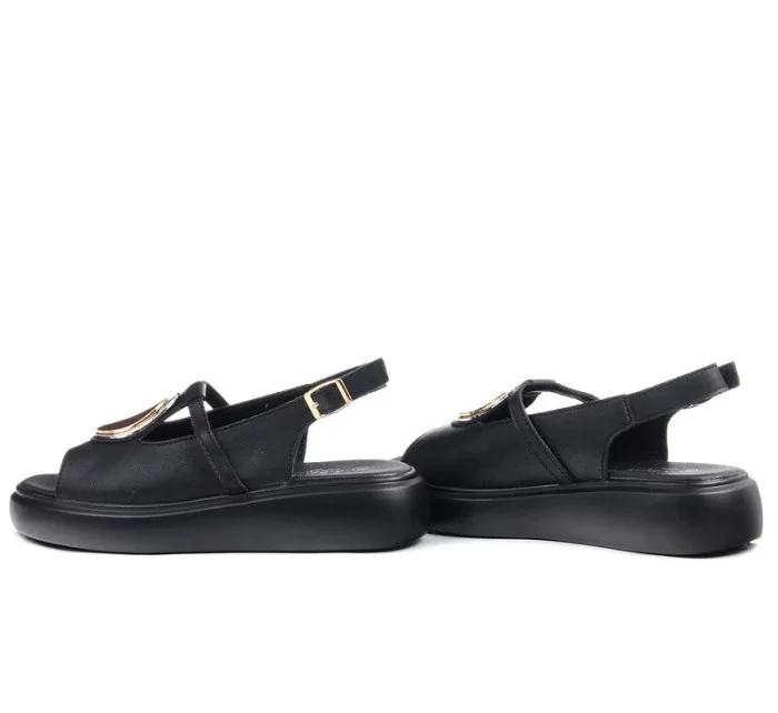 Dámské sandály na platformě GR51-603 Černá - S.Barski