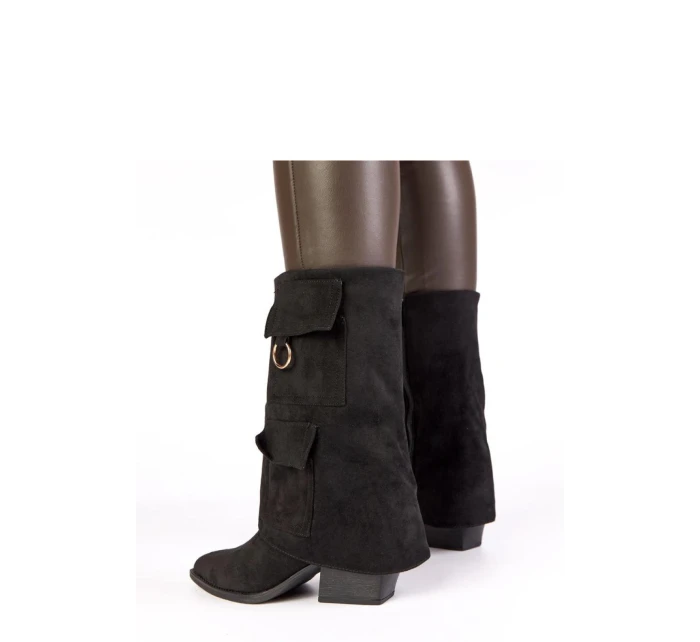 Boty na podpatku model 222051 Solea Boty na podpatku model 222051 Solea