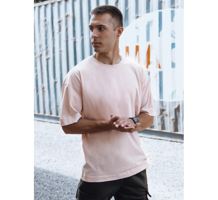 Pánské růžové tričko Dstreet model 21978245 - FashionStreet