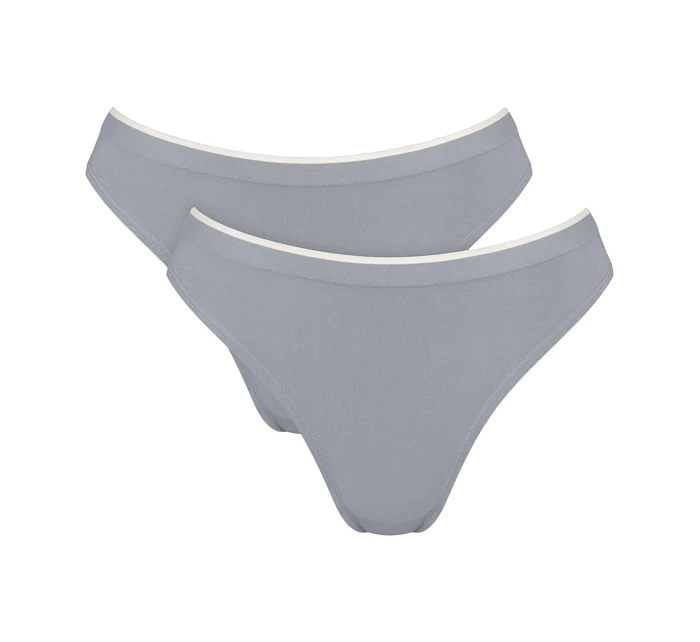 Dámské kalhotky GO Sense High leg 2P - GRAY -šedé 3602 - SLOGGI